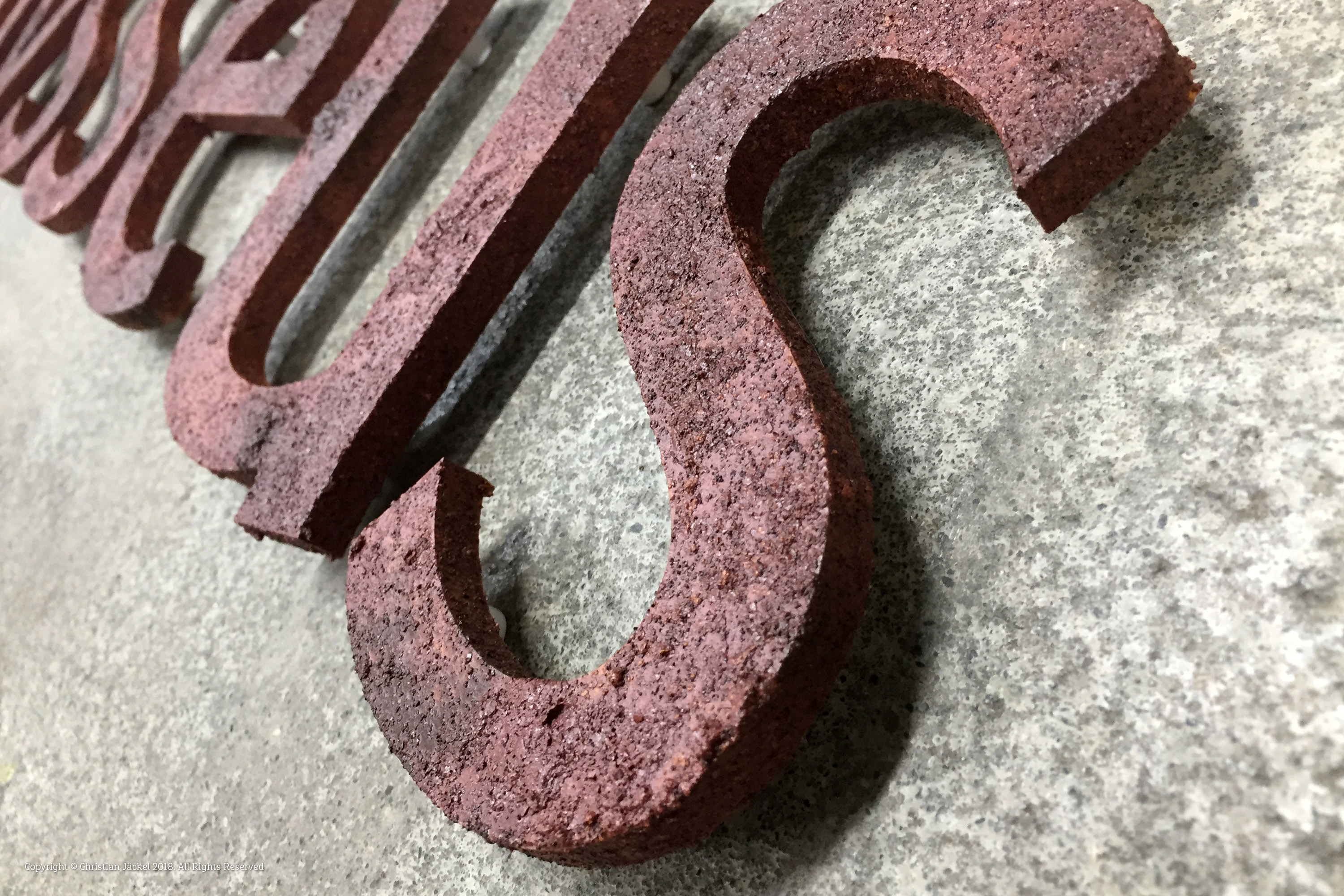 3D Metall Buchstaben – Rostikal