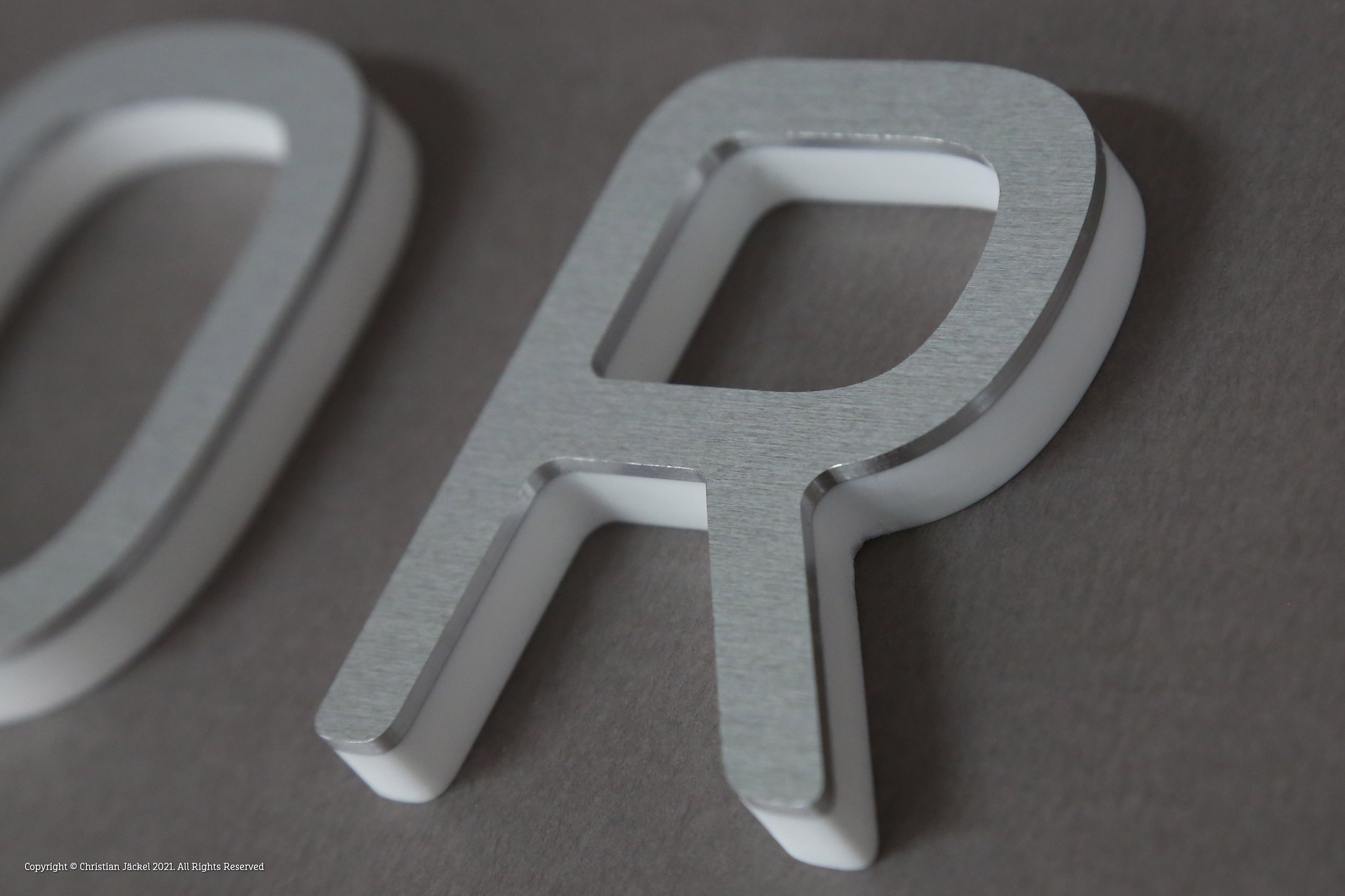 3D Buchstaben Made in Germany aus Acryl & Aluminium