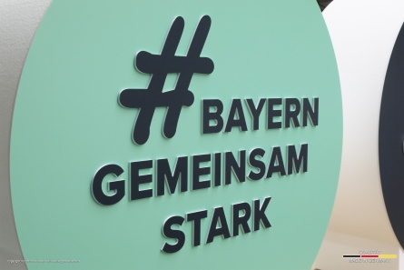 BAYERN GEMEINSAM STARK - Bühnen- und Eventaufsteller in XXL