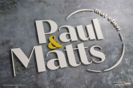 Paul & Matts - 3D-Buchstaben aus lackiertem Acrylglas