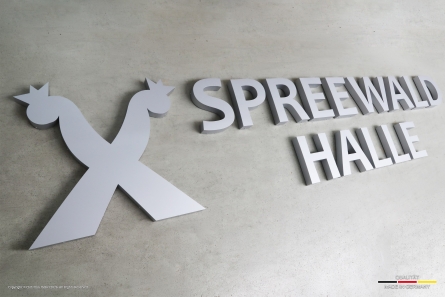 SPREEWALD HALLE - Hochwertige Profilbuchstaben aus Aluminium