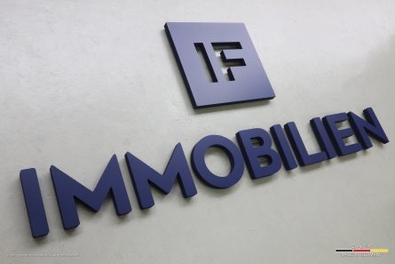 IF IMMOBILIEN - 3D-Buchstaben für Außen & Innen