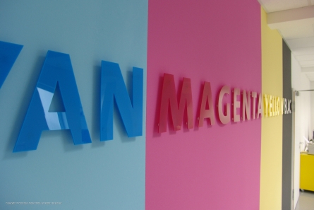 CMYK - Wandbuchstaben