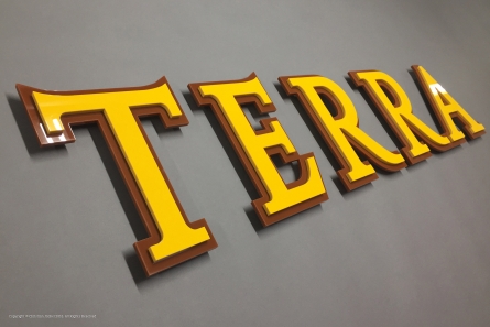 TERRA - Fassadenbuchstaben