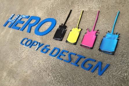 HERO Copy & Design - Wandlogo