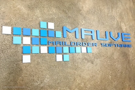 MAUVE Mailorder Software - Außenwerbung