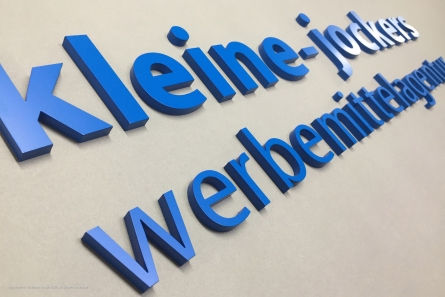 Kleine-Jockers Werbemittelagentur - 3D-Buchstaben