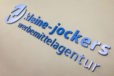 Kleine-Jockers Werbemittelagentur - 3D-Buchstaben