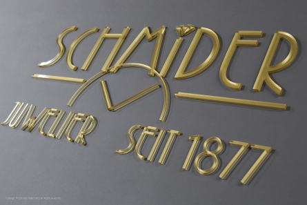 SCHMIDER Juwelier - Wandwerbung