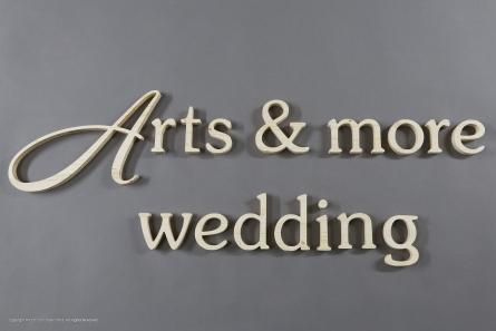 Arts & more wedding - Holzbuchstaben