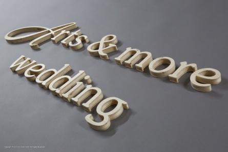 Arts & more wedding - Holzbuchstaben