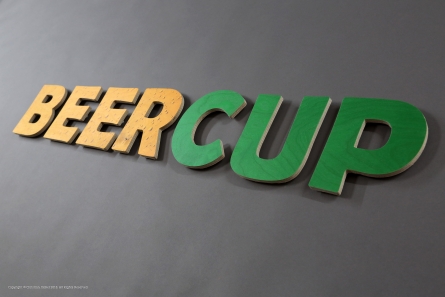 BEERCUP - Buchstaben aus Holz