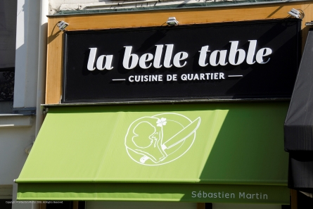 la belle table - Aussenwerbung