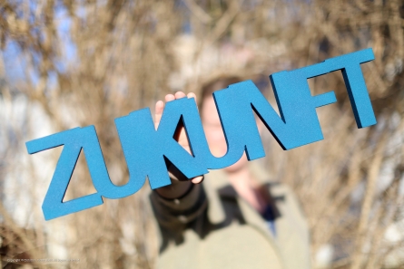 ZUKUNFT - Logo für Fotoshooting