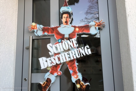 Weihnachtsgag aus Styrodur und Forex (PVC).