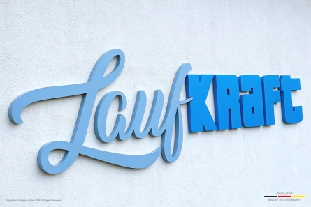 LaufKRAFT - Profilbuchstaben aus Aluminium - Made in Germany