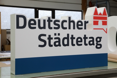 Deutscher Städtetag - Event Aufsteller in 3D