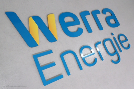 Werra Energie - Außenwerbung mit 3D-Buchstaben