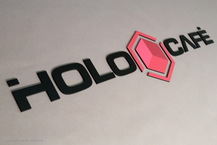 HOLOCAFÈ - 3D-Werbung mit Acrylbuchstaben