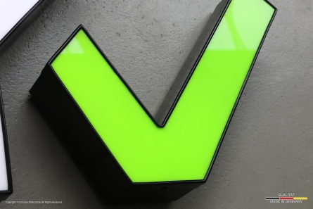 OKAY - Beleuchtetes 3D-Logo mit Profil 5 Leuchtbuchstaben