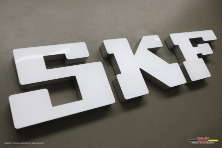 SKF - Beleuchtetes Logo mit hochwertigen Profil 6 Leuchtbuchstaben