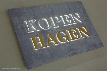 KOPENHAGEN - Leuchtreklame