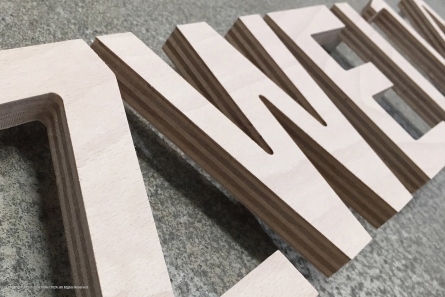 ZWEI14 - Logo aus Holz
