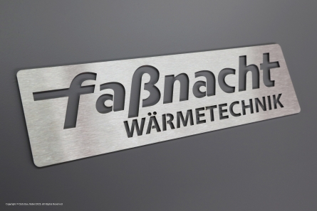 Faßnacht Wärmetechnik - Geräteschilder aus Edelstahl