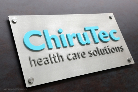 ChiruTec - Edelstahl Firmenschild mit 3D-Buchstaben