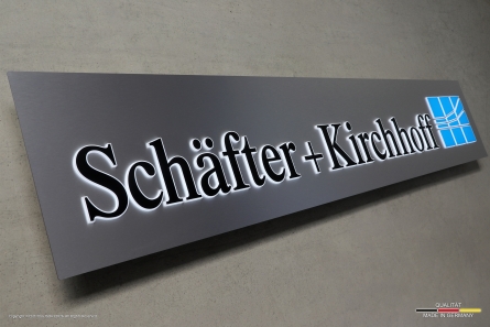 Schäfter + Kirchhoff - Leuchtkasten in Edelstahl-Optik
