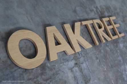 OAKTREE - Buchstaben aus Eichenholz (Multiplex)