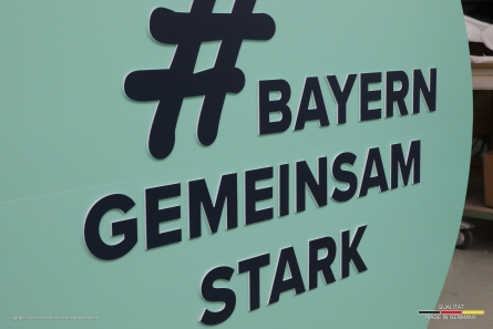 #BAYERN GEMEINSAM STARK - XXL-Aufsteller für ein Event