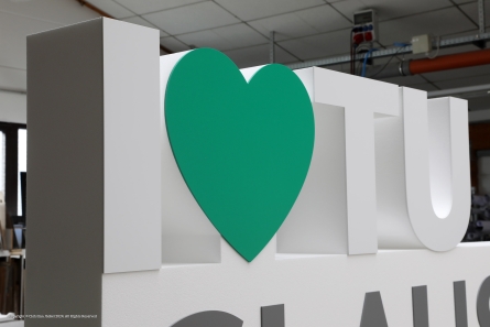 I LOVE TU CLAUSTHAL - XXL Aufsteller aus Styropor