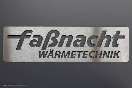 Faßnacht Wärmetechnik - Geräteschilder aus Edelstahl