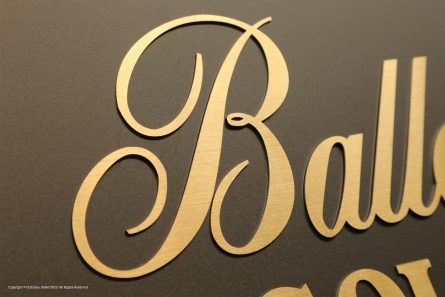 Ballantines GOLD SEAL - Edelstahlbuchstaben in Messingoptik