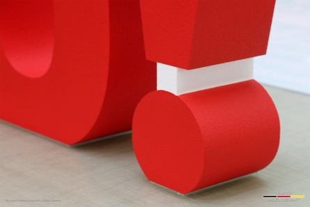 Stehende POS-Buchstaben aus Styropor. NEU! - Stehende XXL-Buchstaben für den Point of Sale