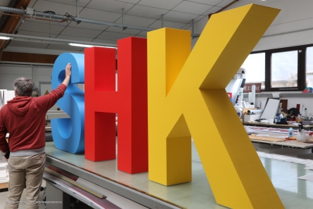 SHK - Stehende Buchstaben für ein Event Sanitär Heizung Klima