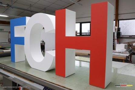 F.C. Hansa Rostock - Stehende Vereins-Buchstaben aus hochwertigem EPS