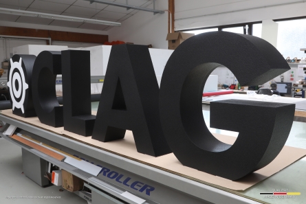 CLAG - Stehendes Logo und Buchstaben aus hochwertigem EPS