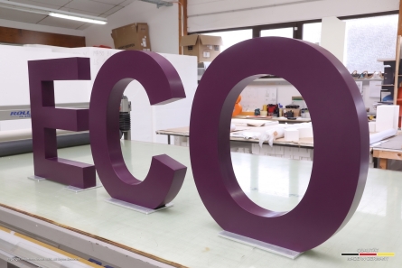 ECO - Stehende Buchstaben aus nachhaltigem MDF
