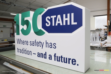 STAHL - 150 Jahre Jubiläumsaufsteller