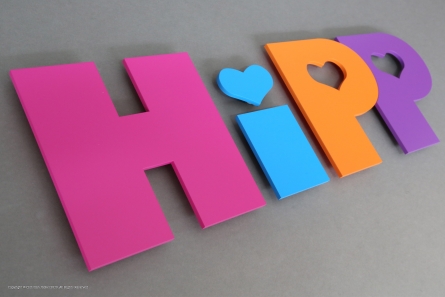 HIPP - Markenlogo aus Acrylglas