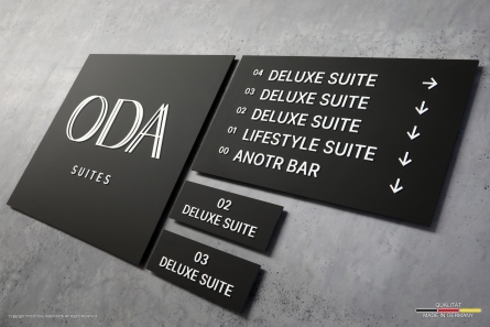 ODA - Hochwertige Wegweiser für Hotels