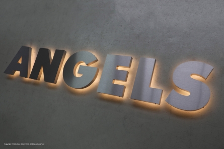 ANGELS - Edelstahl-Leuchtbuchstaben Profil 3