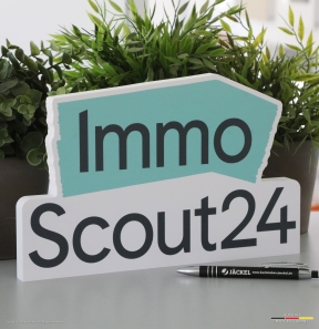 ImmoScout24 - Tischaufsteller aus PVC