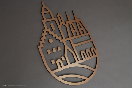 Alsfeld - Wappen in Kupfer Optik