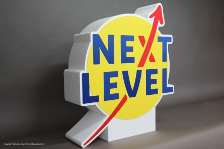 NEXT LEVEL - Stehendes Logo für ein Event