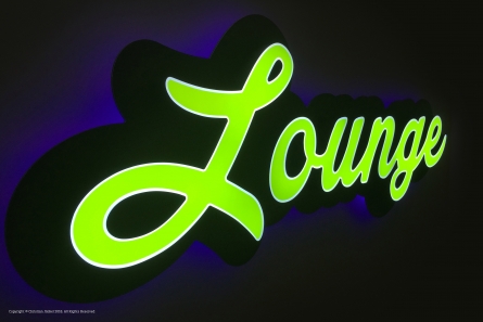 Lounge - Leuchtreklame