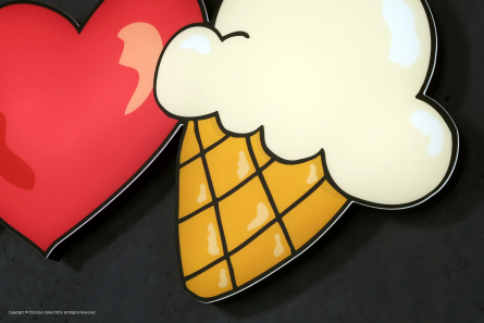Peace Love and Icecream - LED-Logo
