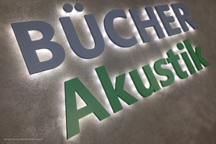 BÜCHER Akustik - 3D-Lichtwerbung - Made in Germany